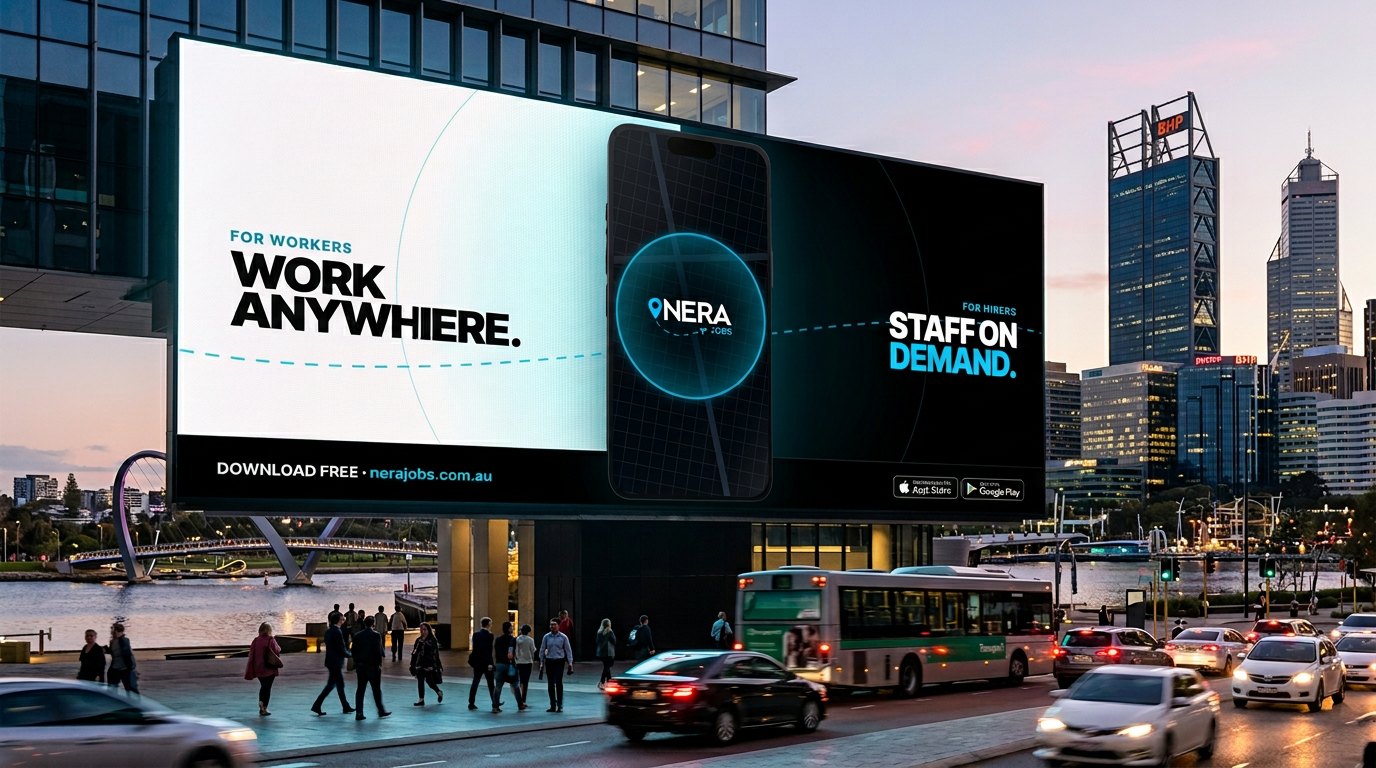 NERA Jobs billboard, Perth